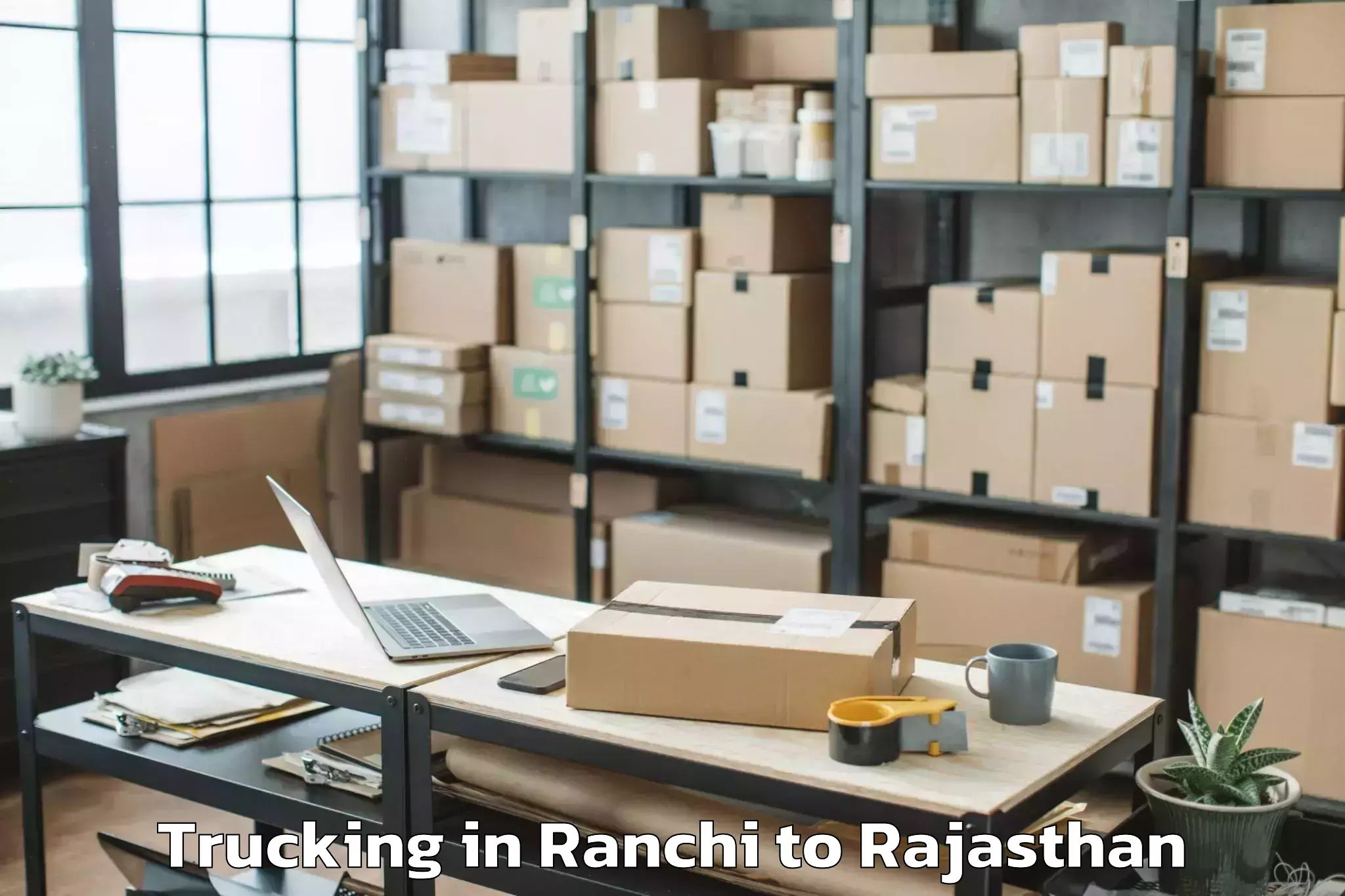 Comprehensive Ranchi to Rajgarh Rajasthan Trucking